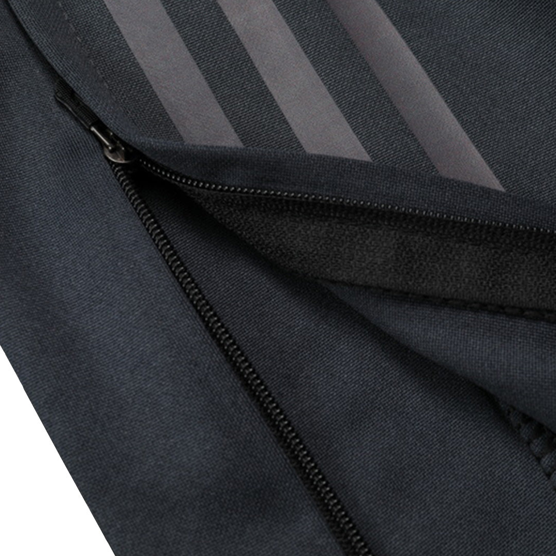 Kid's Real Madrid Gray Zipper Tracksuit 2024/25-The Jerseys Shop