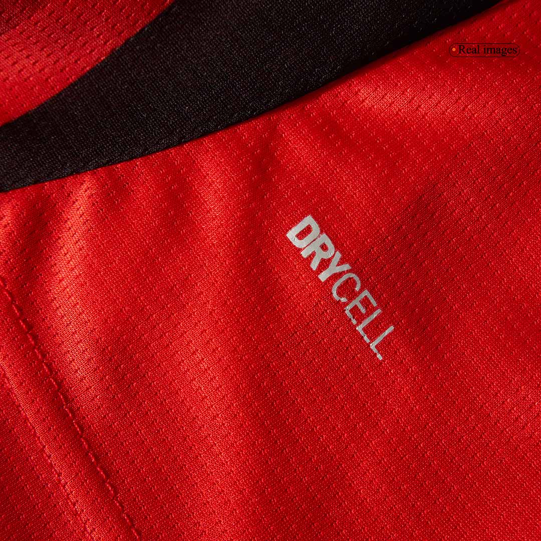 Men's AC Milan Home Long Sleeve Soccer Jersey 2024/25-The Jerseys Shop