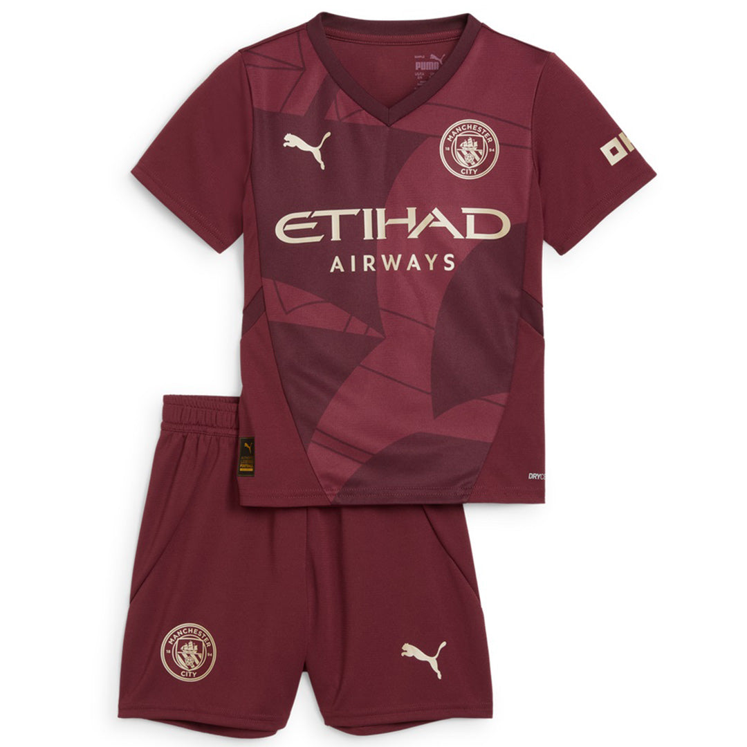 Kid's Manchester City Third Away Jerseys Kit(Jersey+Shorts) 2024/25-The Jerseys Shop