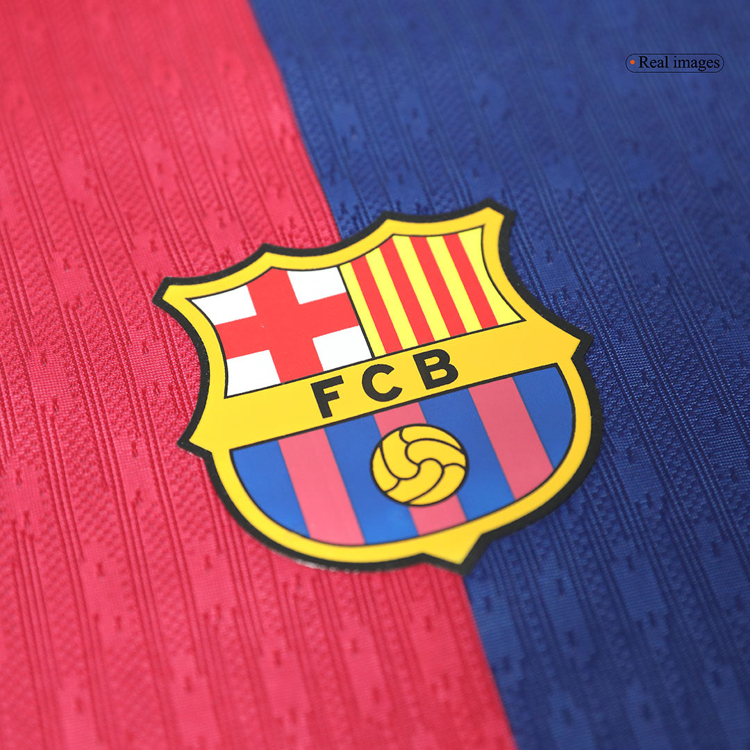 Barcelona 125th Anniversary Home Match Jersey 2024/25 - Spotify Logo Without Text-The Jerseys Shop