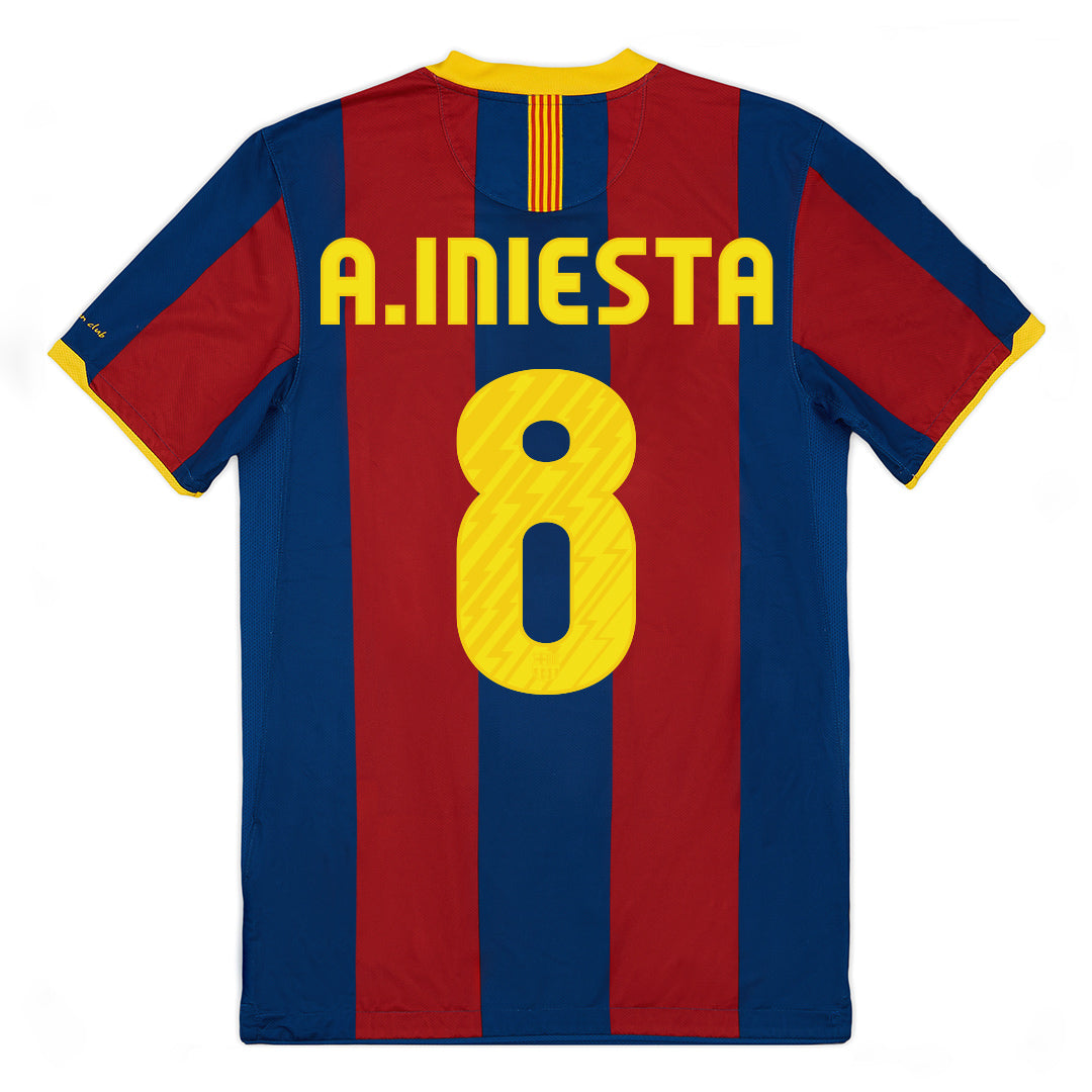 Barcelona A.INIESTA #8 Home Retro Soccer Jersey 2010/11-The Jerseys Shop