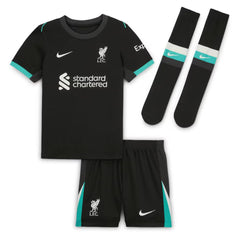 Kid's Liverpool Away Jersey Full Kit 2024/25-The Jerseys Shop
