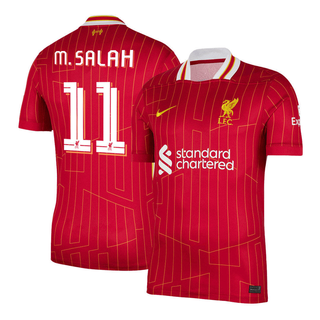 [Super Quality] Men's Liverpool M.SALAH #11 Home Soccer Jersey 2024/25 UCL-The Jerseys Shop