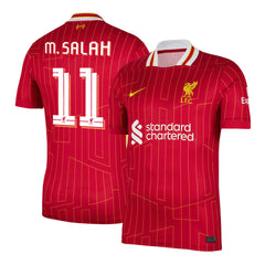 [Super Quality] Men's Liverpool M.SALAH #11 Home Soccer Jersey 2024/25 UCL-The Jerseys Shop