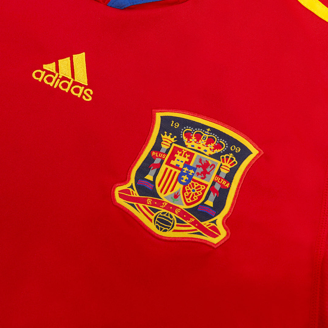 Spain XAVI #8 Home Retro Soccer Jersey 2010-The Jerseys Shop