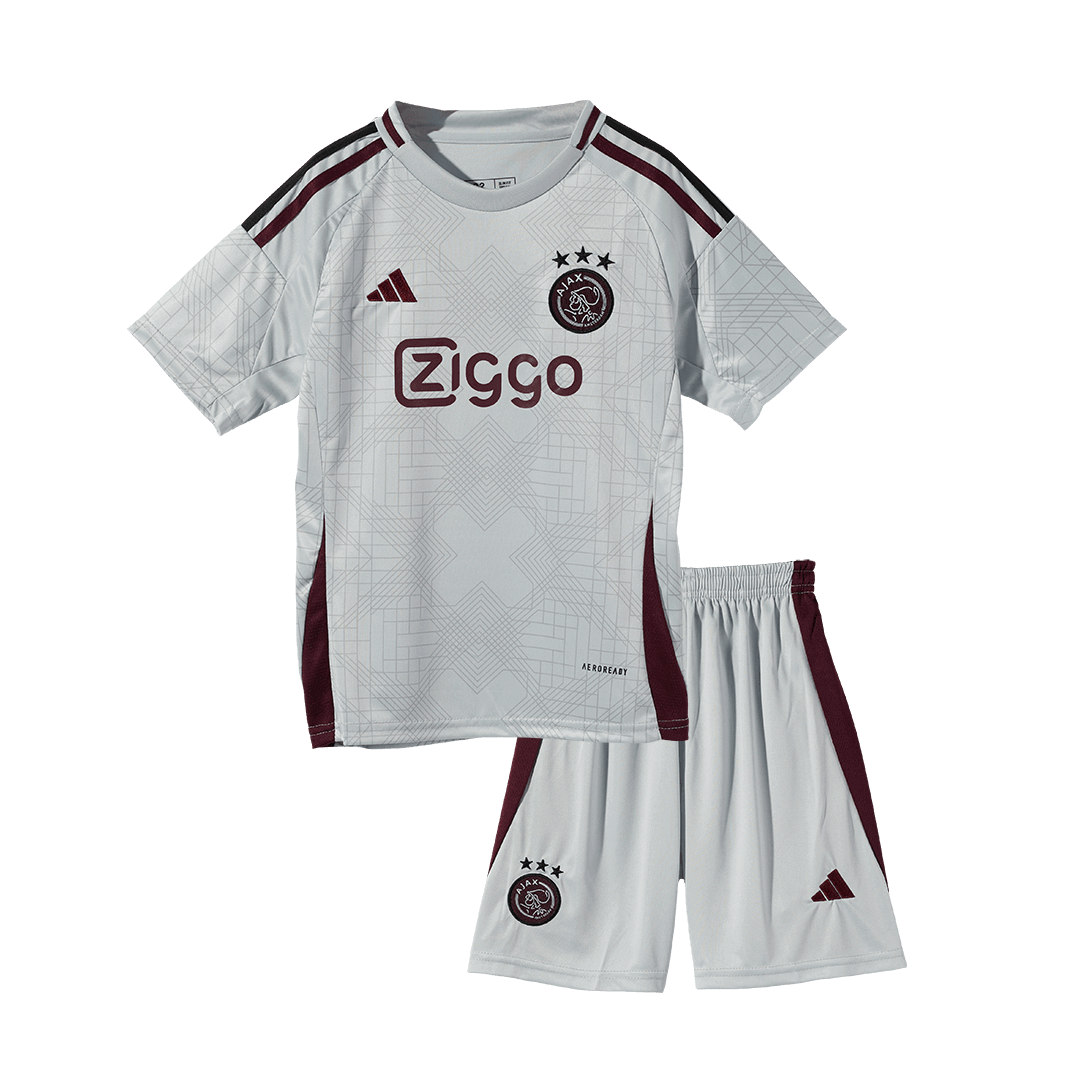 Kid's Ajax Third Away Jersey Kit(Jersey+Shorts) 2024/25-The Jerseys Shop