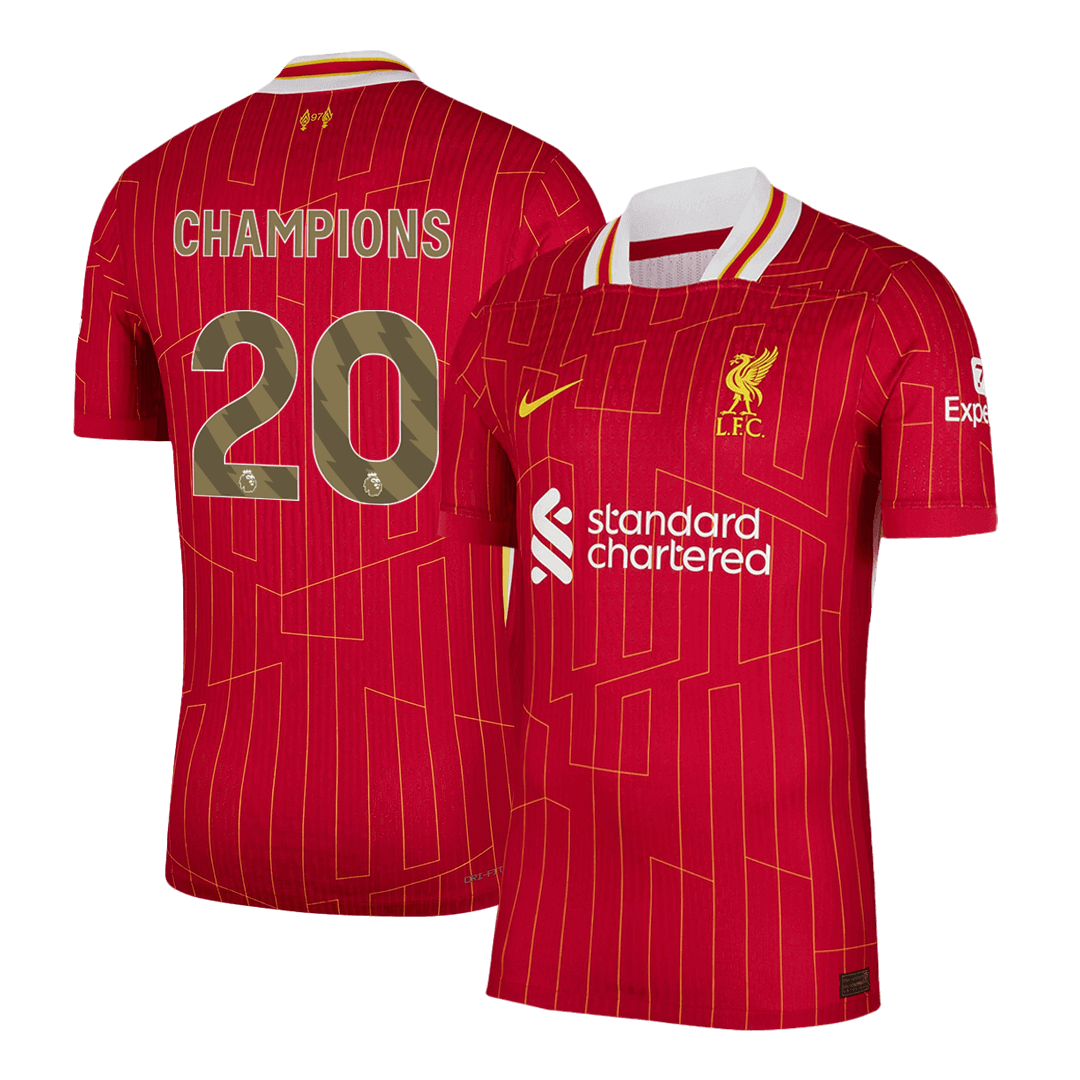 Liverpool CHAMPIONS #20 Home Match Jersey 2024/25