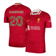 Liverpool CHAMPIONS #20 Home Match Jersey 2024/25