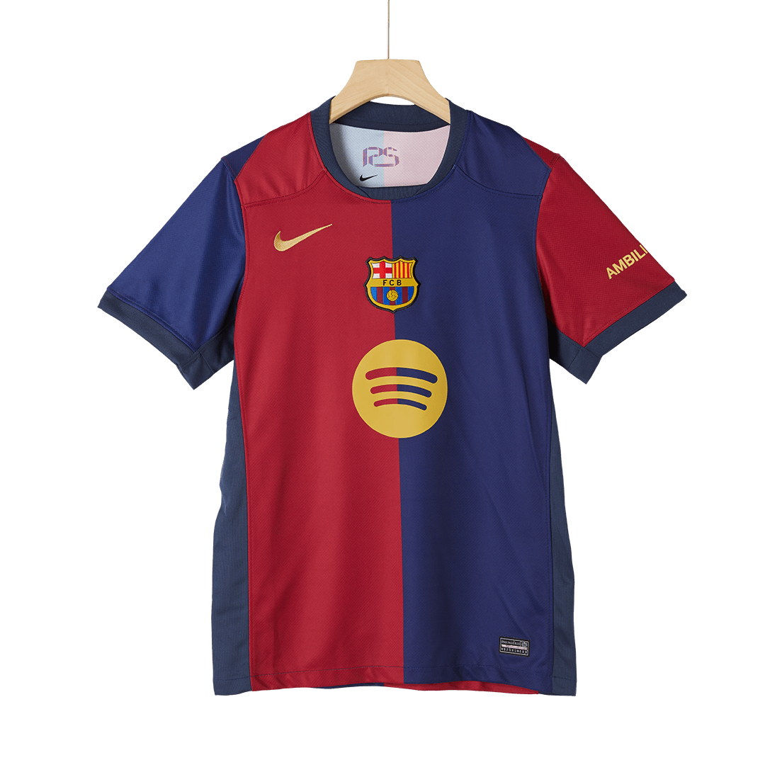 [Super Quality] Men's Barcelona Home Soccer Jersey 2024/25 - Spotify Logo Without Text-The Jerseys Shop