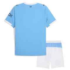 Kid's Manchester City Home Jersey Kit 2025/26