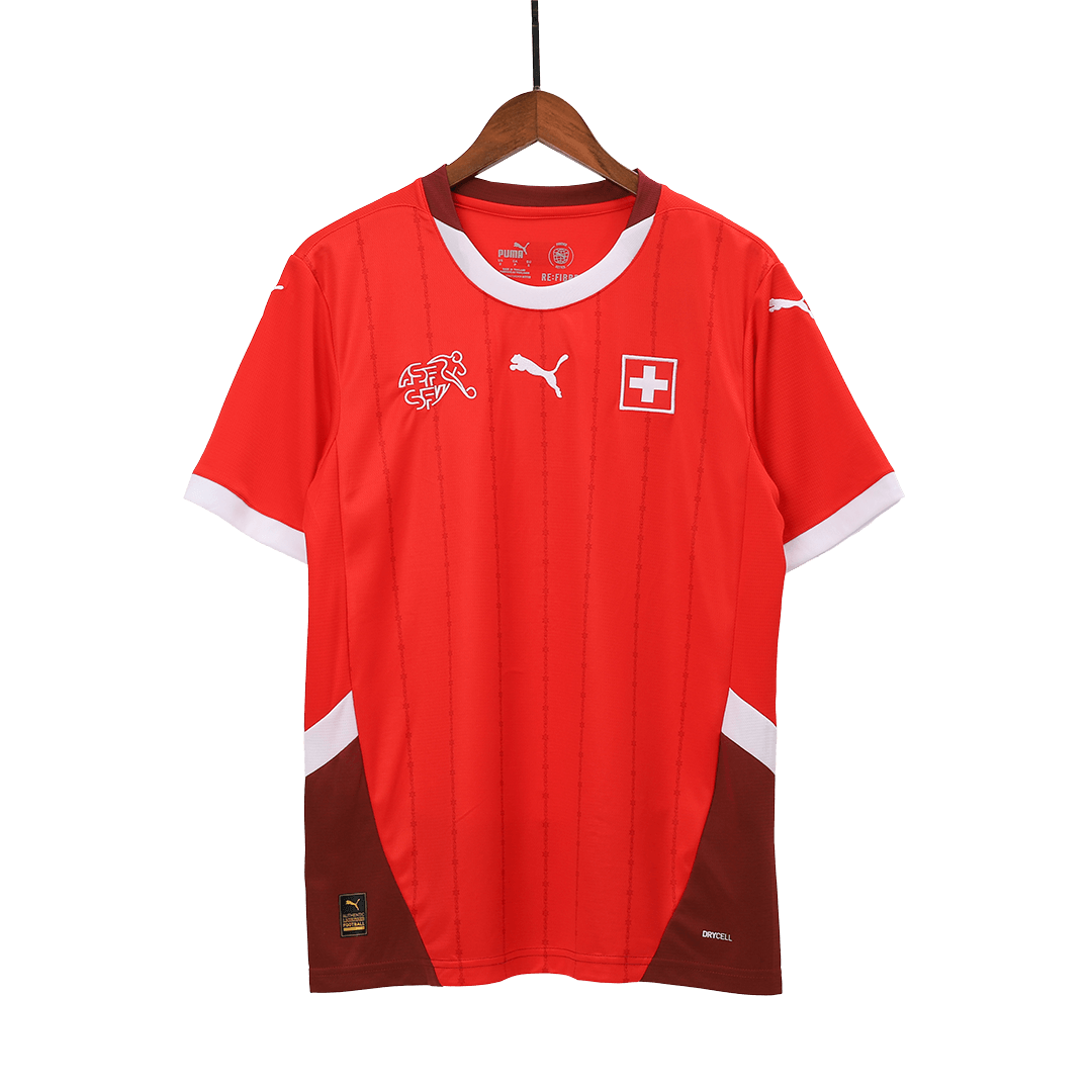 Men's Switzerland Home Soccer Jersey Euro 2024-The Jerseys Shop