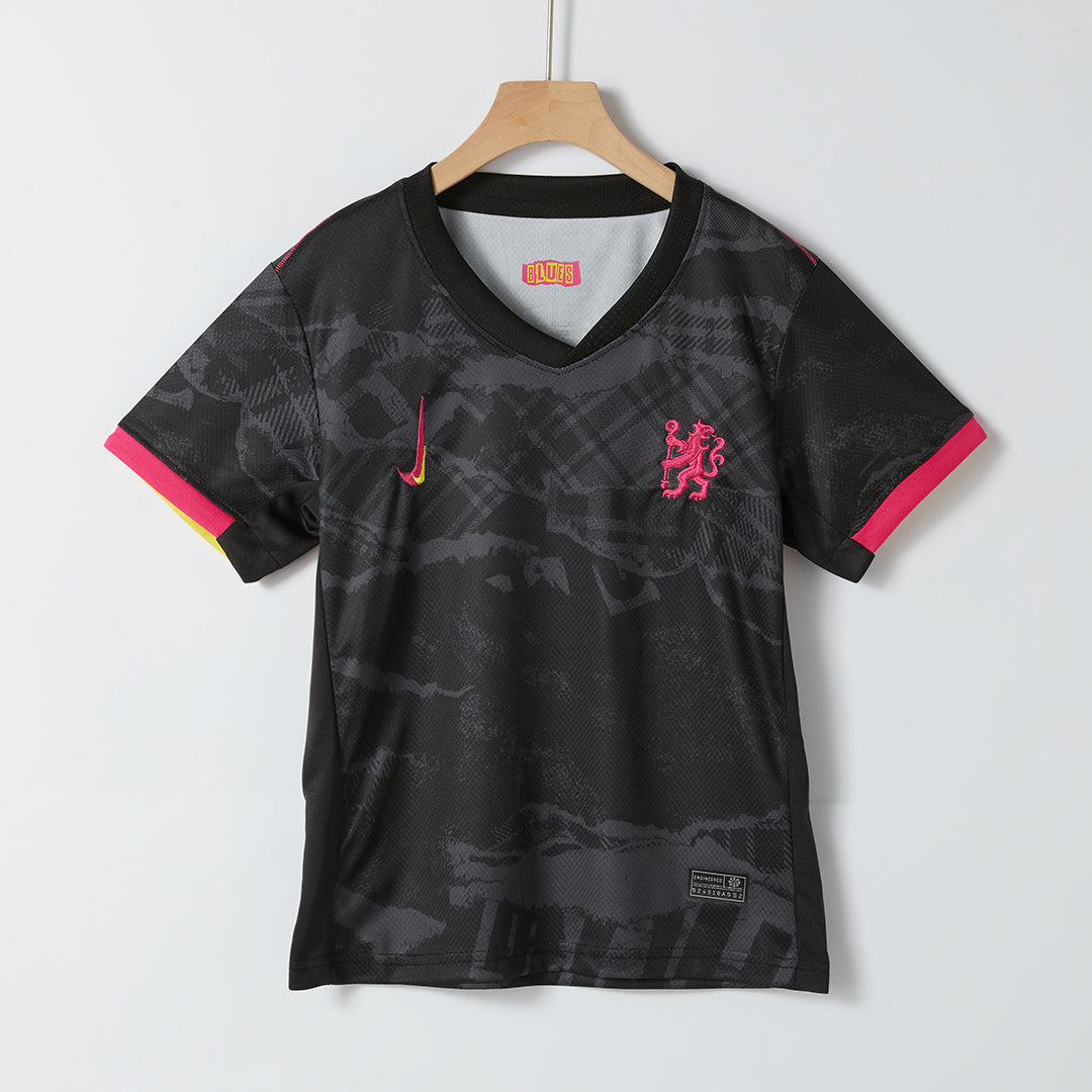 Kid's Chelsea Third Away Jersey Kit(Jersey+Shorts) 2024/25-The Jerseys Shop