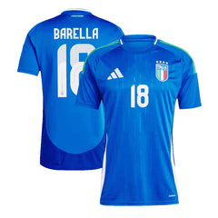 [Super Quality] Men's Italy BARELLA #18 Home Soccer Jersey Euro 2024-The Jerseys Shop