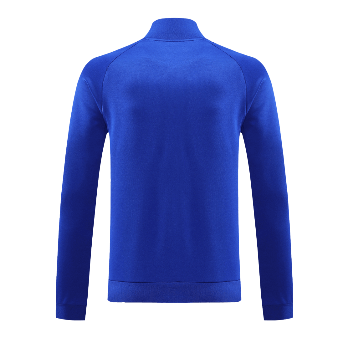 Manchester United X George Best Blue Jacket Training Kit 2024/25 For Adults-The Jerseys Shop