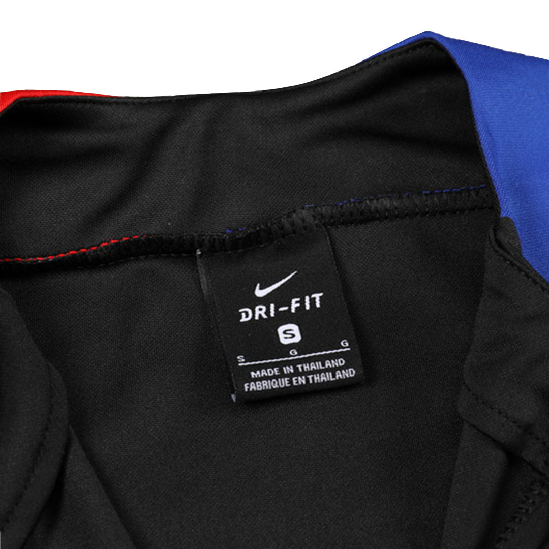 Barcelona 1/4 Zip Black Tracksuit Kit(Top+Pants) 2024/25 for Adults-The Jerseys Shop