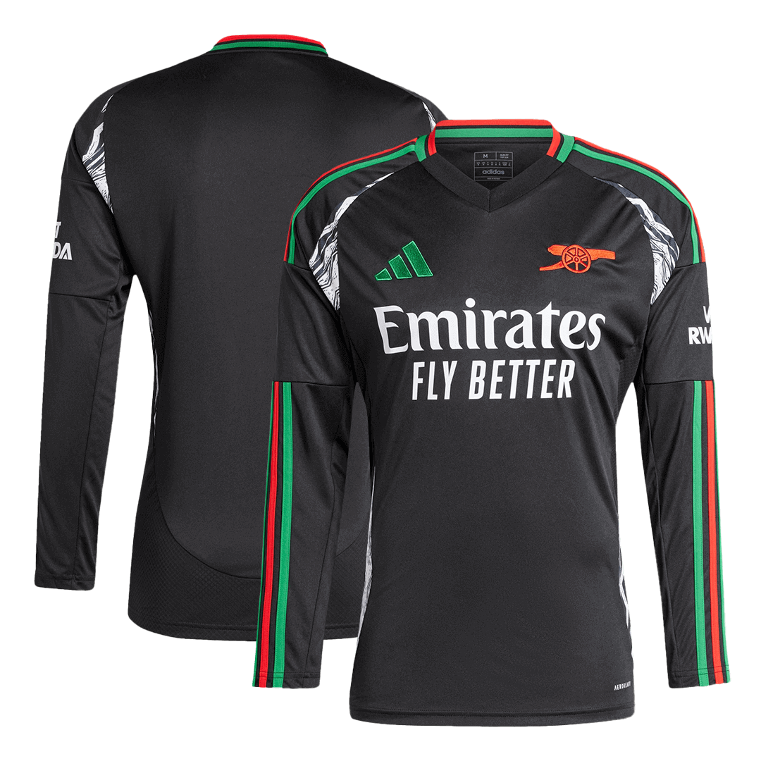 Men's Arsenal Away Long Sleeve Soccer Jersey 2024/25-The Jerseys Shop