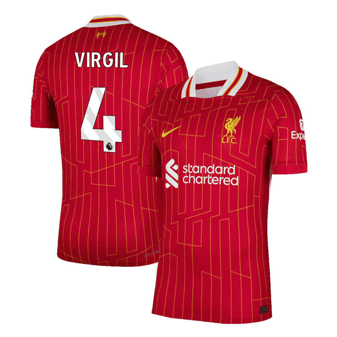 Liverpool VIRGIL #4 Home Match Jersey 2024/25-The Jerseys Shop