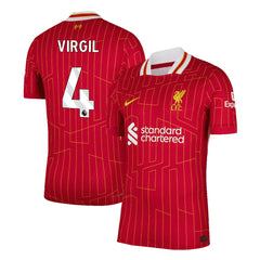 Liverpool VIRGIL #4 Home Match Jersey 2024/25-The Jerseys Shop