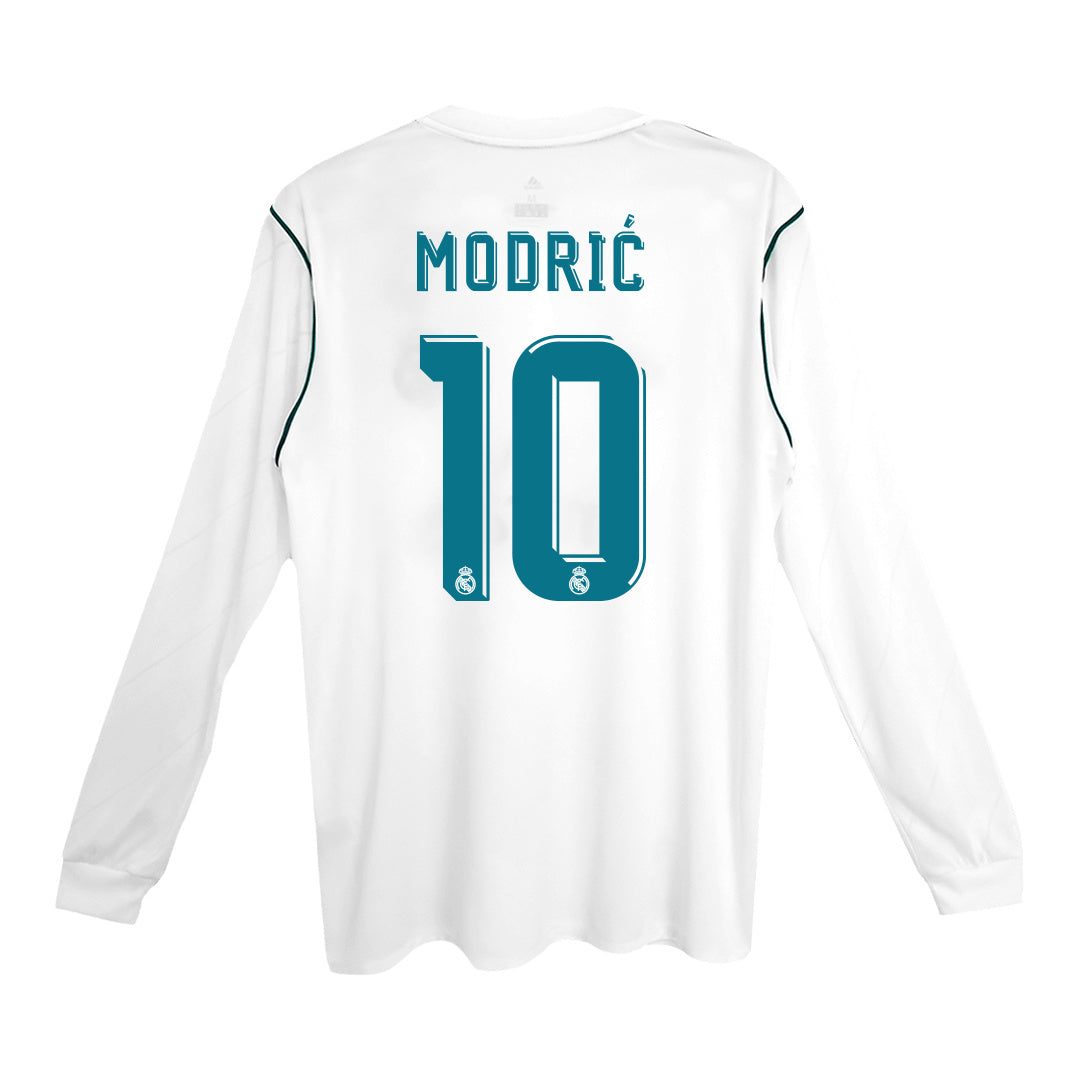 MODRIĆ #10 Classic Real Madrid Home Long Sleeve Jersey 2017/18-The Jerseys Shop