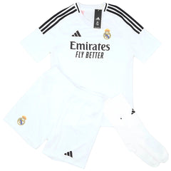 [Super Quality] Kid's Real Madrid Home Jerseys Full Kit 2024/25-The Jerseys Shop