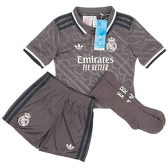 Kid's Real Madrid Third Away Jersey Full Kit 2024/25-The Jerseys Shop