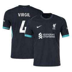 Liverpool VIRGIL #4 Away Match Jersey 2024/25-The Jerseys Shop