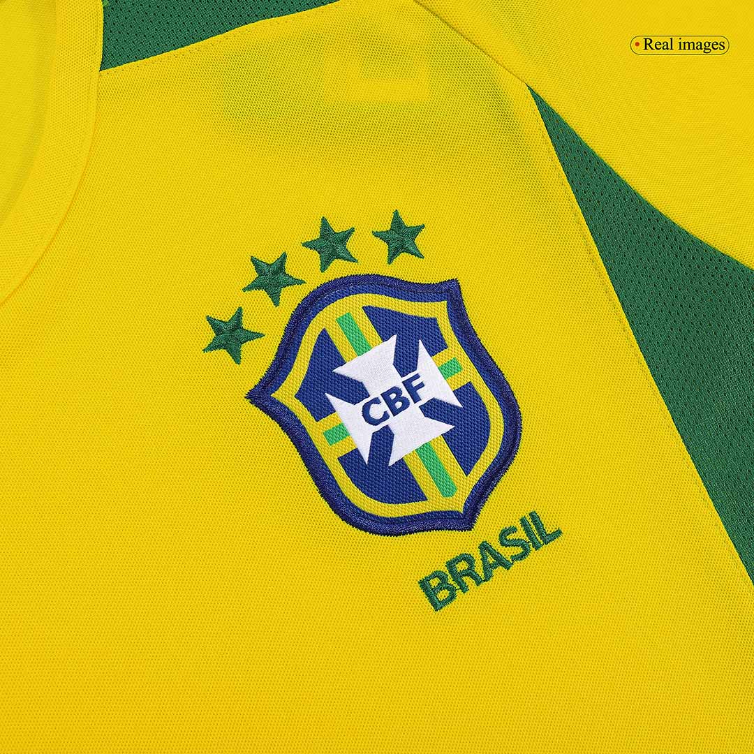 Brazil CAFU #2 Home Retro Soccer Jersey 2002/03-The Jerseys Shop