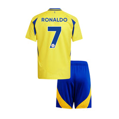 Kid's Al Nassr RONALDO #7 Home Jersey Kit(Jersey+Shorts) 2024/25-The Jerseys Shop