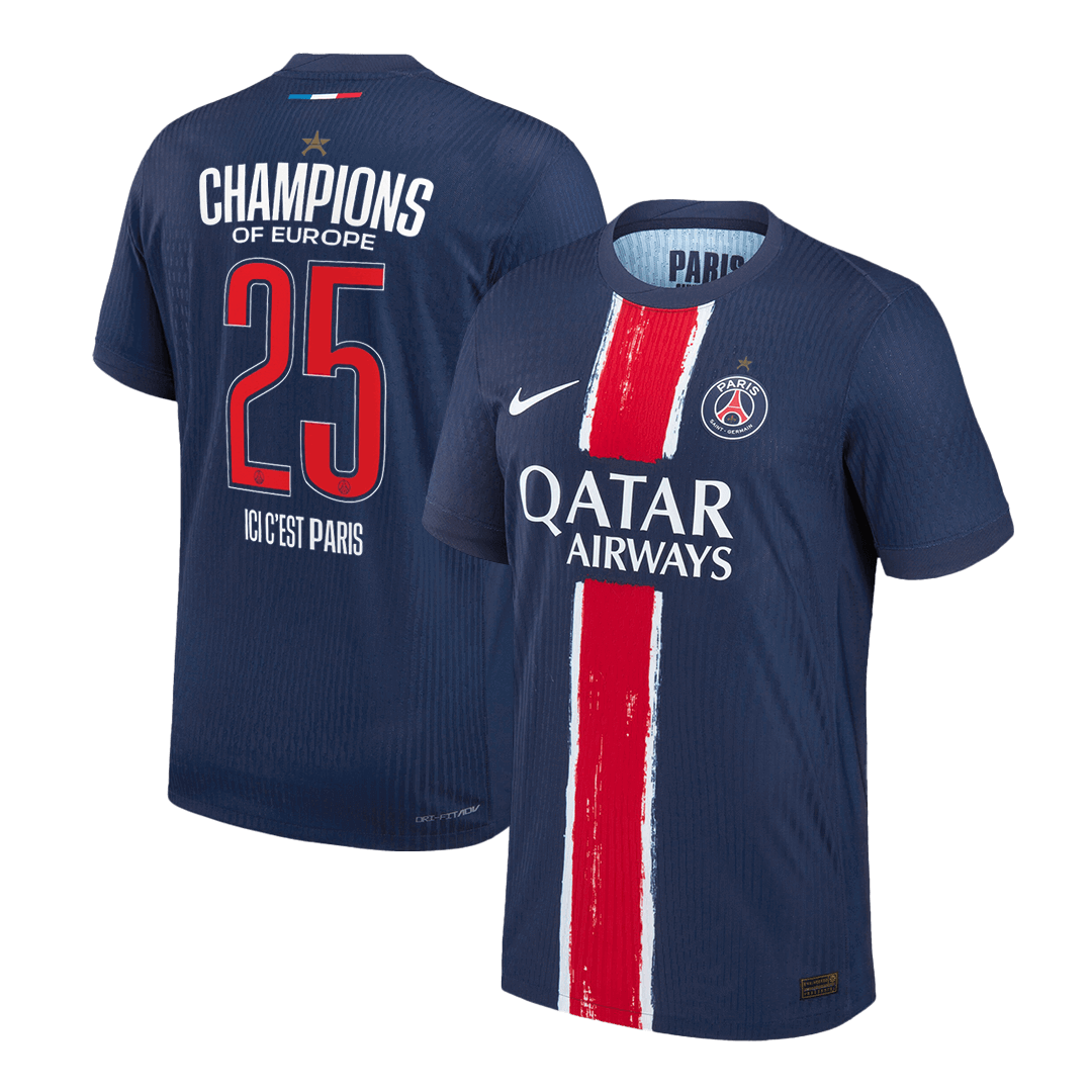 PSG CHAMPIONS #25 Home Match Jersey 2024/25 Champion Edition