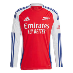 Men's Arsenal Home Long Sleeve Soccer Jersey 2024/25-The Jerseys Shop