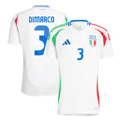 [Super Quality] Men's Italy DIMARCO #3 Away Soccer Jersey Euro 2024-The Jerseys Shop