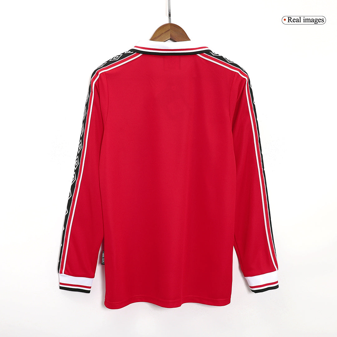 Manchester United Home Retro Long Sleeve Soccer Jersey 1998/99-The Jerseys Shop