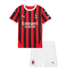 Kid's AC Milan Home Jerseys Kit(Jersey+Shorts) 2024/25-The Jerseys Shop