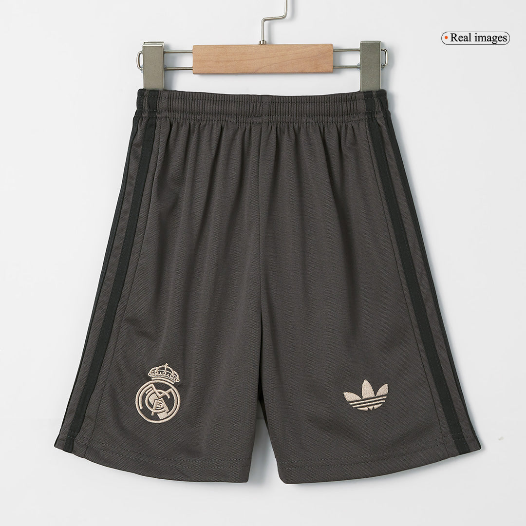Kid's Real Madrid Third Away Jersey Kit(Jersey+Shorts) 2024/25-The Jerseys Shop