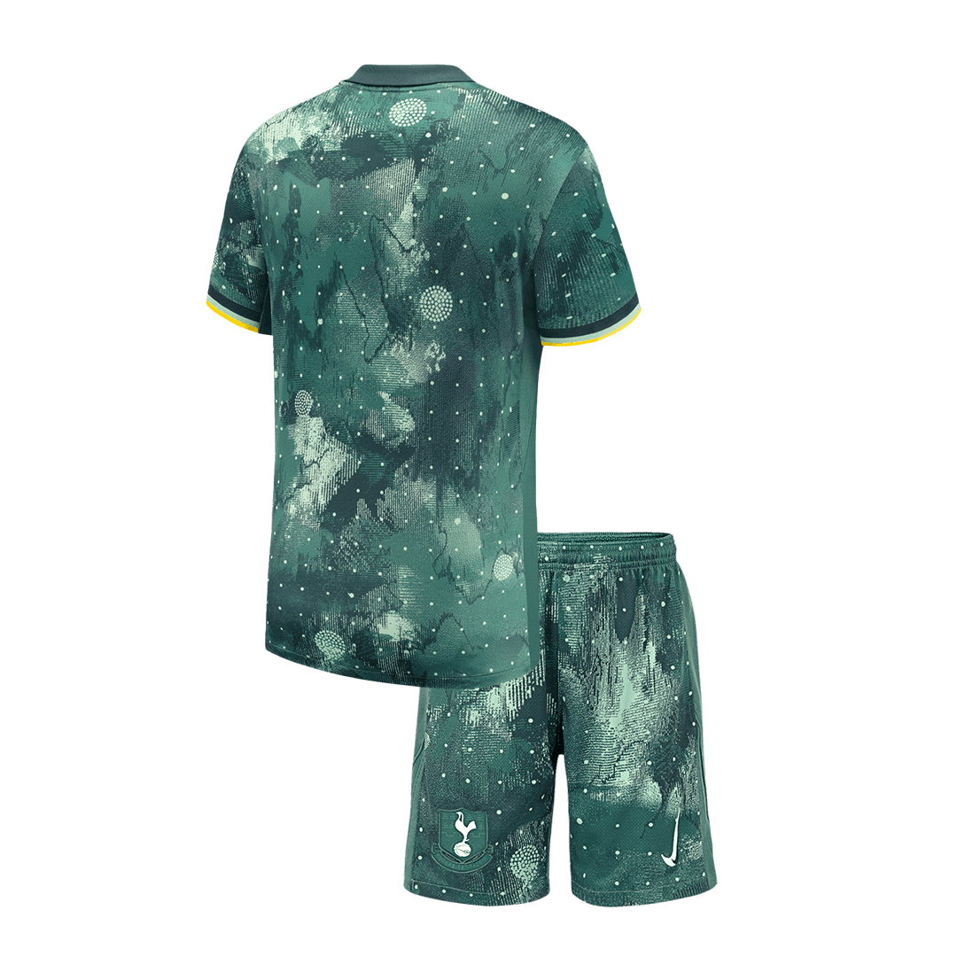 Kid's Tottenham Hotspur Third Away Jersey Kit(Jersey+Shorts) 2024/25-The Jerseys Shop