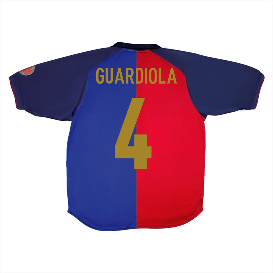 GUARDIOLA #4 Classic Barcelona Home Jersey 1999/00 - 100th Anniversary-The Jerseys Shop