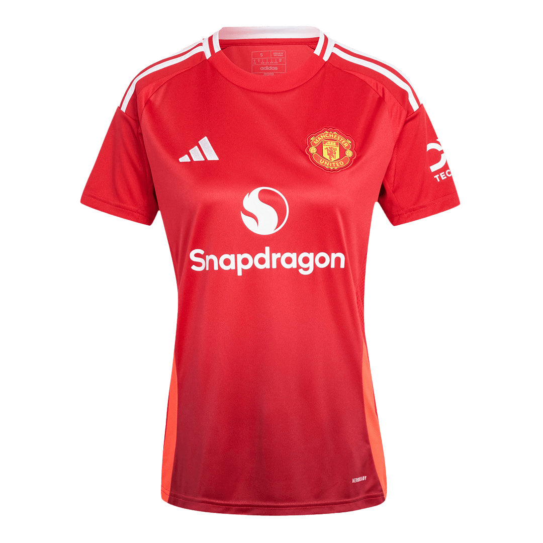 Women's Manchester United Home Soccer Jersey 2024/25-The Jerseys Shop