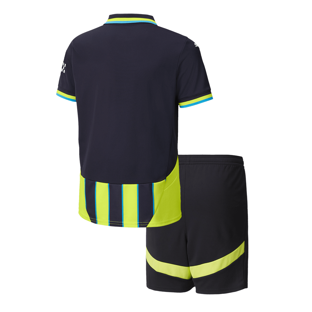 Kid's Manchester City Away Jersey Kit(Jersey+Shorts) 2024/25-The Jerseys Shop