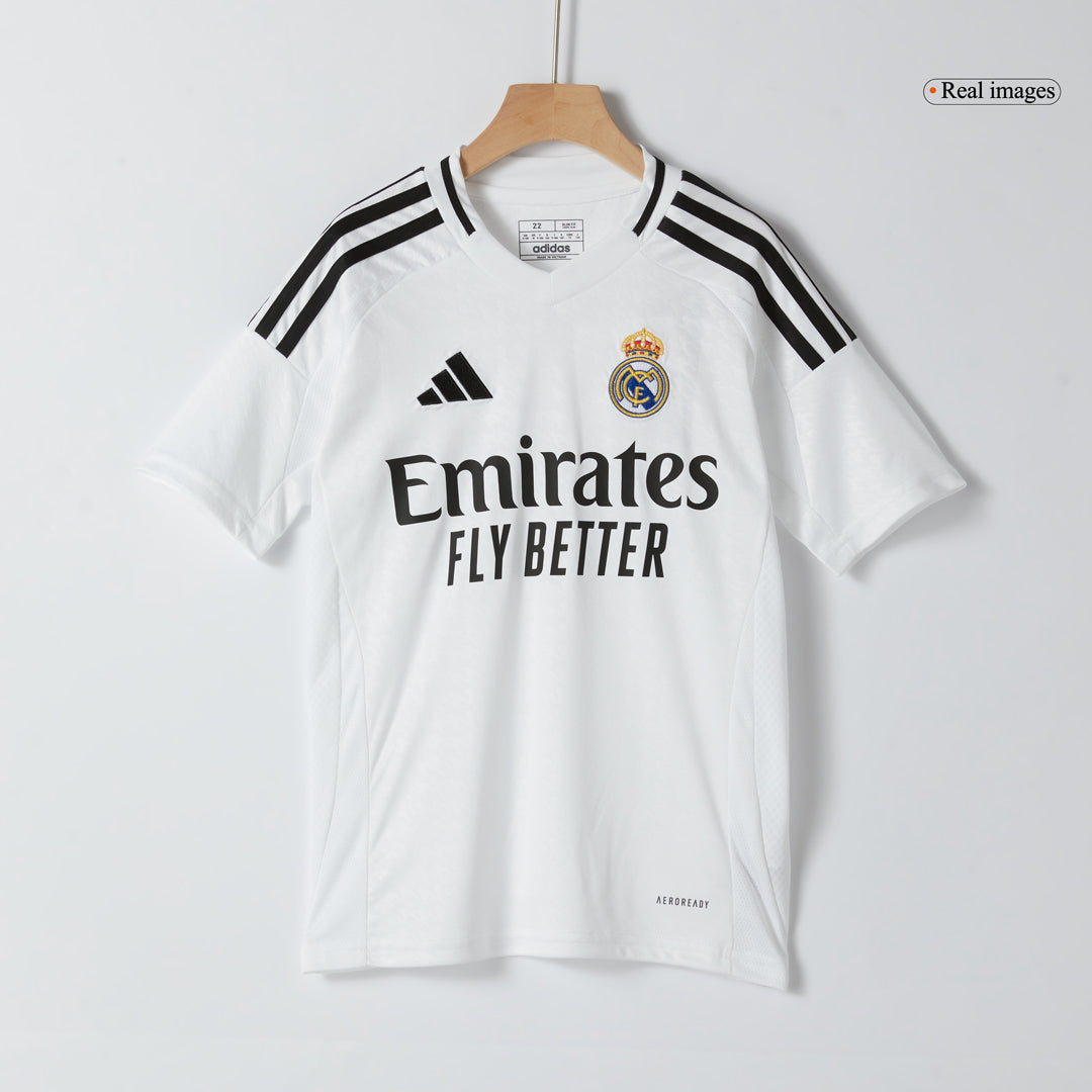 [Super Quality] Kid's Real Madrid Home Jerseys Kit(Jersey+Shorts) 2024/25-The Jerseys Shop