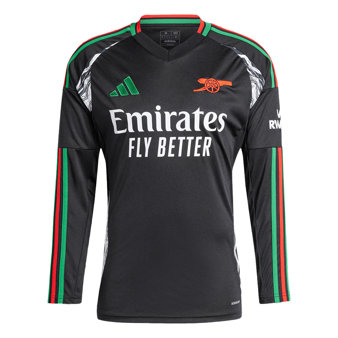 Men's Arsenal Away Long Sleeve Soccer Jersey 2024/25-The Jerseys Shop