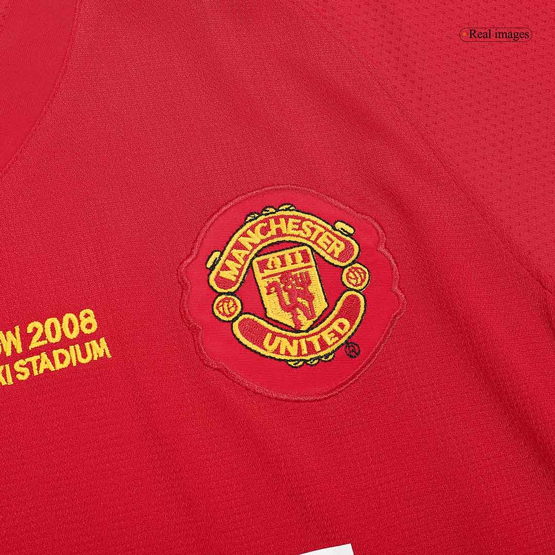 SCHOLES #18 Classic Manchester United Home Jersey 2007/08 - UCL Final-The Jerseys Shop