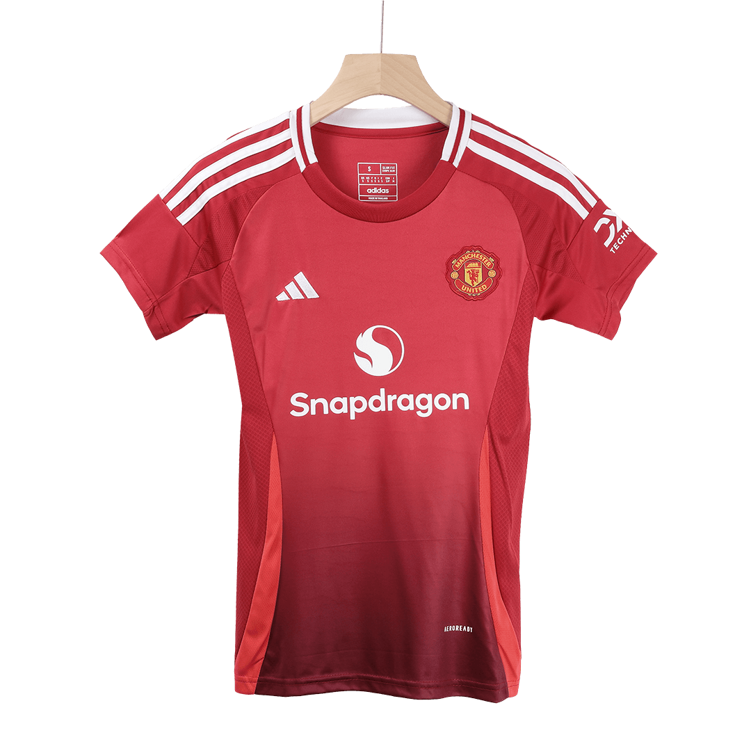 Women's Manchester United Home Soccer Jersey 2024/25-The Jerseys Shop