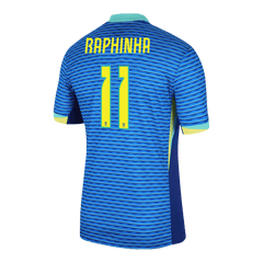 Men's Brazil RAPHINHA #11 Away Soccer Jersey Copa América 2024-The Jerseys Shop