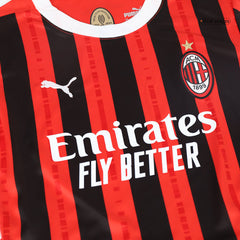 Kid's AC Milan Home Jerseys Kit(Jersey+Shorts) 2024/25-The Jerseys Shop