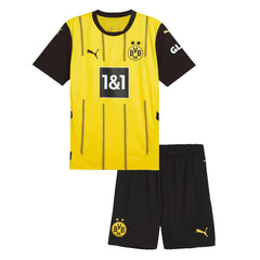 Kid's Borussia Dortmund Home Jerseys Kit(Jersey+Shorts) 2024/25-The Jerseys Shop