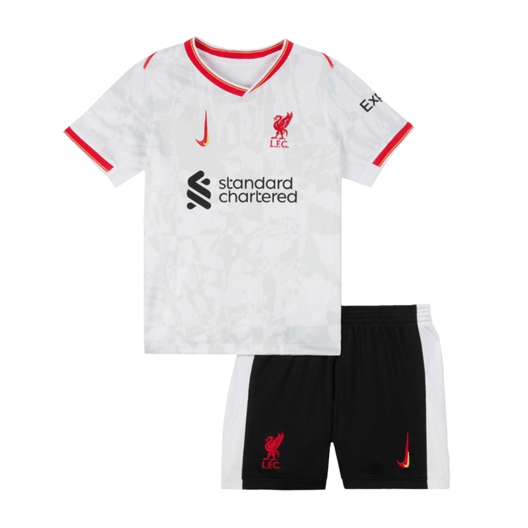 Kid's Liverpool Third Away Jersey Kit(Jersey+Shorts) 2024/25-The Jerseys Shop