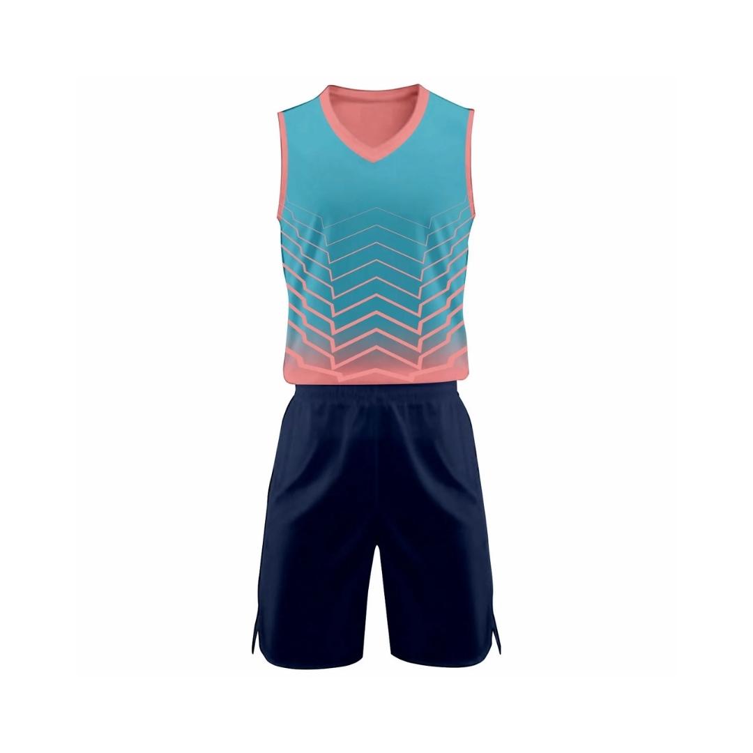 Design Jerseys Basketball Net Cyan-blue