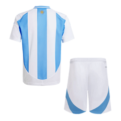 Kid's Argentina Home Jerseys Kit(Jersey+Shorts) 2024-The Jerseys Shop
