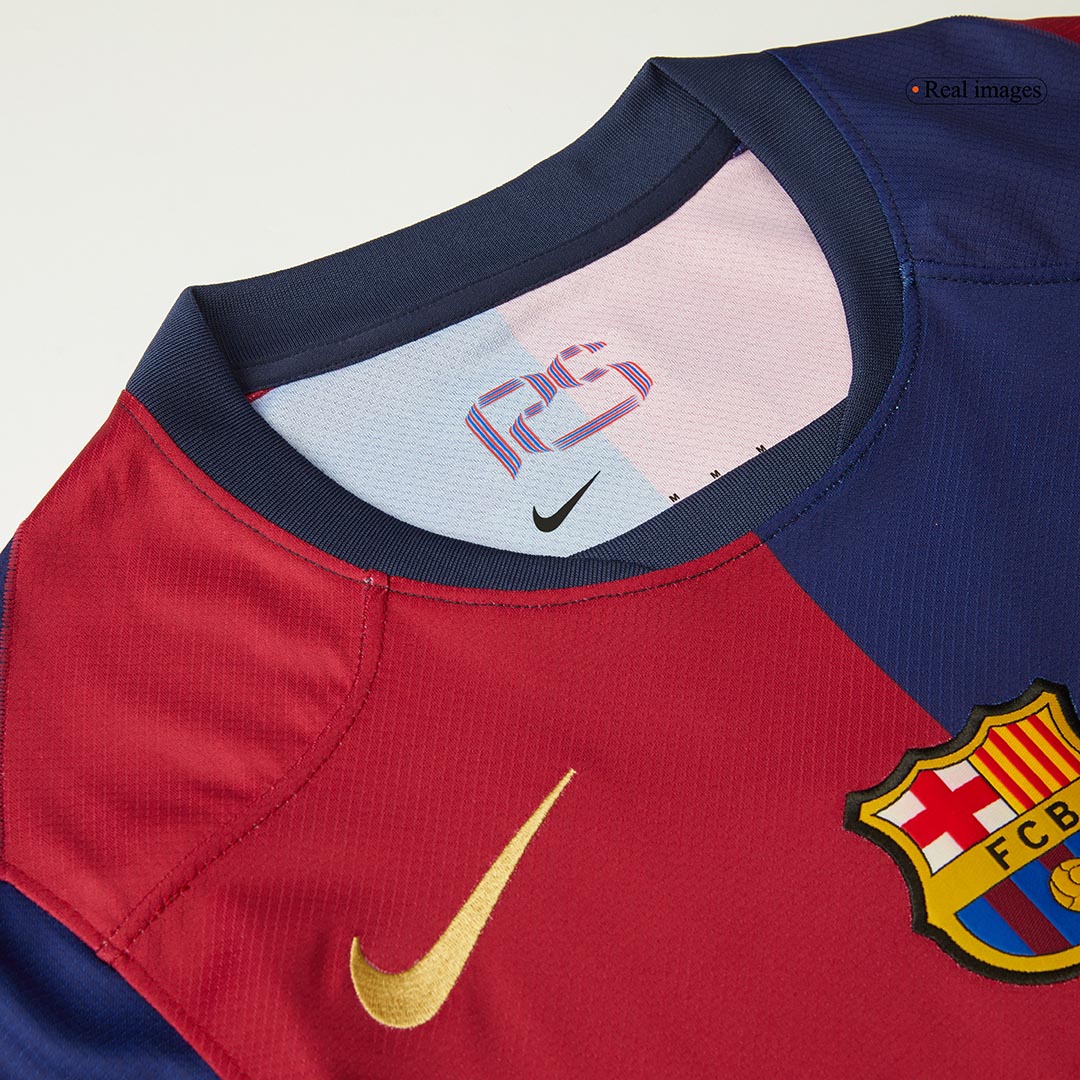 [Super Quality] Men's Barcelona Home Soccer Jersey 2024/25 - Spotify Logo Without Text-The Jerseys Shop