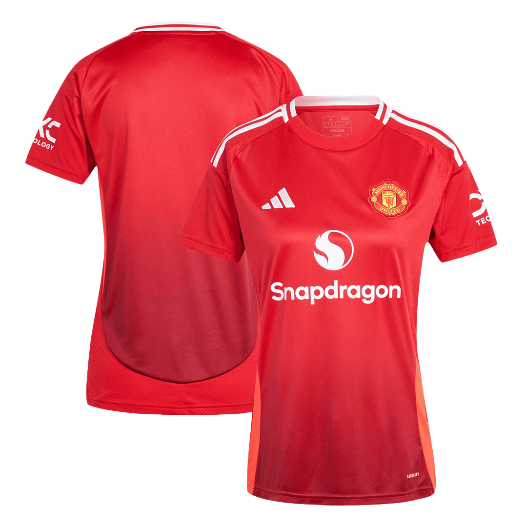 Women's Manchester United Home Soccer Jersey 2024/25-The Jerseys Shop